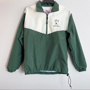 Game Sportswear, LTD. Black & Green Off White Windbreaker XS